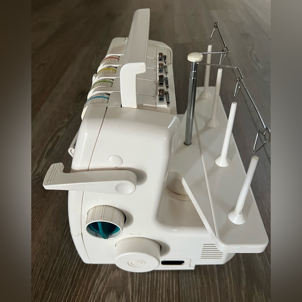 Like New Baby Lock White Serger Sewing Machine Conditions in Working Great 100% - Picture 11 of 16
